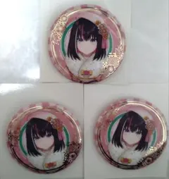 【AZKI】箔押し缶バッジ正月衣装ver.