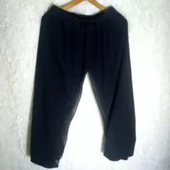 PULL BACK【XL】レディース イージーパンツ ウエストゴム ブラック