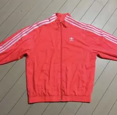アディダス ピンク ウィンドブレーカージャージ ナイロン ジャケット ブルゾン