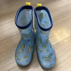 新品、未使用⭐︎klädskapはたらく車恐竜総柄デザイン レインブーツ　17cmのサムネイル