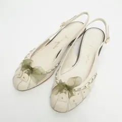 【新品未使用】銀座かねまつ サンダル ミュール パンプス スタッズ 22.5