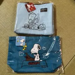 スヌーピー　スクエア保冷温バッグ＋コットンランチトート
