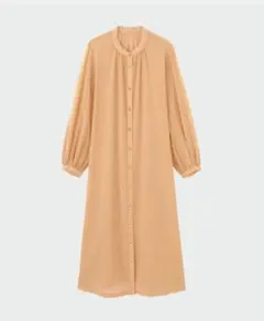 新品★PLSTボリュームスリーブシアーワンピース