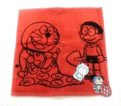 ドラえもん タオルハンカチ オレンジ