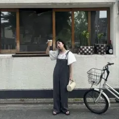 【50%OFF】Re:EDIT ウールタッチリボンサロペット sc ¥6,998