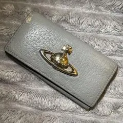Vivienne Westwood グレー レザーキーケース