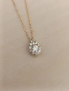 ヴァンドーム青山 ドロップ オブ ガーランド ネックレス K18 YG