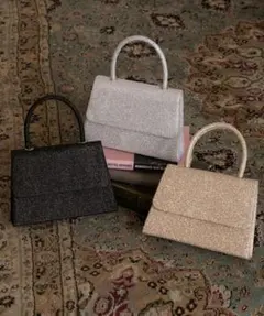 パーティーバッグ 2WAY ハンドバッグ ショルダーバッグ 結婚式 ゴールド