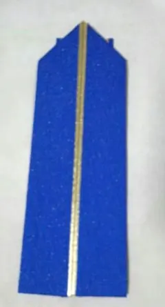 特別価格∶重ね衿　ブルー(ラメ入り)×金　留め金3個付　　新品未使用