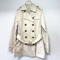 ✨良品✨ ナチュラルビューティーベーシック M トレンチ コート ミドル丈 万能
