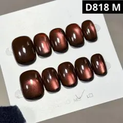 現品ネイルチップ　ベリーショート　ワンカラー黒ベースマグネット赤系ライブ量産型