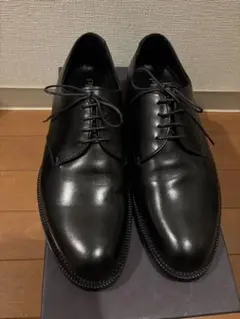 PRADA ブラック レースアップ　ビジネス　シューズ