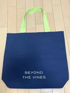 BEYOND THE VINES ショッパー エコバッグ ネイビー/グリーン