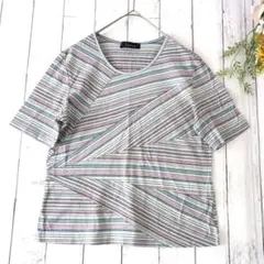 1198 Leucate ナイガイ M Tシャツ 日本製 綿100％ 総柄のサムネイル