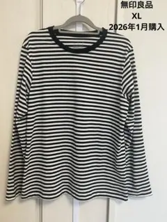 無印良品　婦人 天竺編みクルーネック長袖Tシャツ　XL