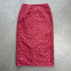 UNITED ARROWS ユナイテッドアローズ 花柄総レースタイトスカート