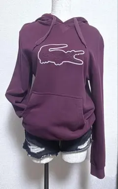 【LACOSTE】ワインレッド／スウェット