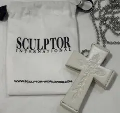 SCULPTOR クロスストラップウォレット　スカルプター　ホワイト SY