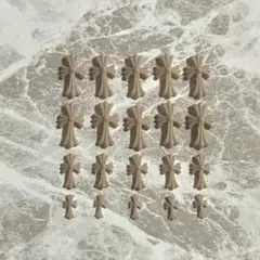 超お得20点セット！　クロスネイルパーツ　十字架パーツ　3Dネイルパーツ