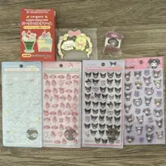 サンリオミニボンボンドロップシール　マイメロクロミシナモン　まとめ売り６点セット