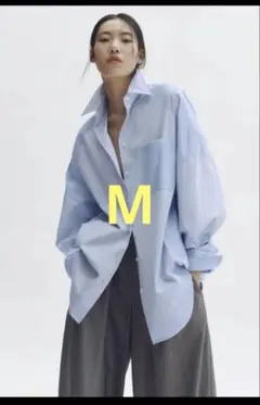 STELLA MCCARTNEY H&M オーバーパネルポプリンシャツ XL - メルカリ