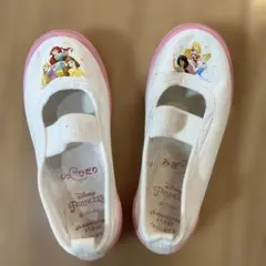 Disney Princess 上履き 17.0cm ホワイト/ピンク