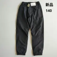 新品★ユニクロ KIDS ストレッチウォームイージージョガーパンツ 140 黒