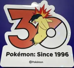ポケモン 韓国限定 ポケモンストア30周年ロゴステッカー シール マグマラシのサムネイル