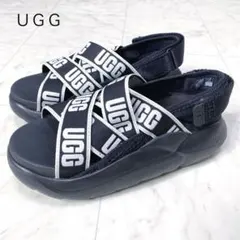 美品✨ＵＧＧ　ＬＡ　ＣＬＯＵＤ　ＳＡＮＤＡＬ　クラウドサンダル　黒　23 厚底