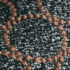 希少 ミナペルホネン タンバリン ウール混 dark navy