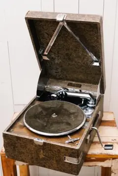 コロムビア　Columbia 卓上蓄音機　稼動　実動品　レトロ　アンティーク Yahoo!オークション -「コロンビアレトロ」(本体) (蓄音機)の