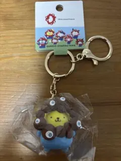 【新品】ミャクミャク×サンリオ 立体マスコットカラーキーホルダー ポムポムプリン