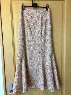 【Ray Cassin】小花柄 マーメイドスカート フレア ロング