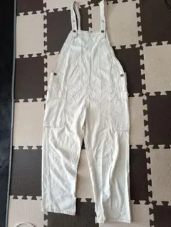 ホワイトオーバーオール 100cm以上