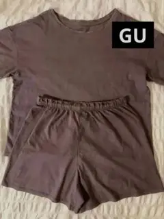 GU ジーユー　ルームウェア コットン100% ブラウン　Mサイズ　パジャマ