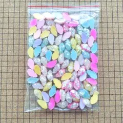 【251-A】100個 デコパーツ ミニチュア 巻き貝 キラキラ まとめ売り