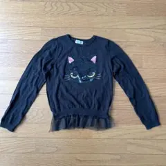 H&M  ネコ　ニット　130㎝