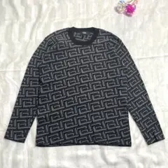 AZUL BY MOUSSY 幾何学模様 長袖ニット L