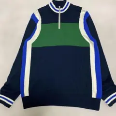 Calvin Klein XL ニット・セーターハーフジッパートップメンズ美品‼️