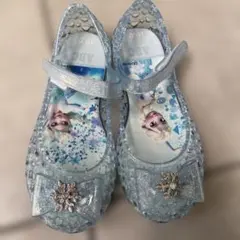 【美品】ディズニー エルサ キッズシューズ 19cm アナと雪の女王
