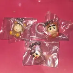 めじるしアクセサリー クレヨンしんちゃん　みんなでくまパジャマ 3点セット