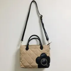 極美品⬛︎マリークワント⬛︎2wayショルダーバッグ⬛︎キルティング⬛︎ベージュ