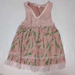 100★souris スーリー★リボン＆レース付き！切り替えワンピース★