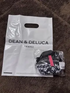 DEAN & DELUCA ハイビスカス コンパクトトートバッグ ブラックのサムネイル