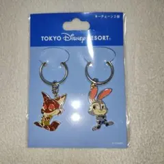 ズートピア　キーチェーン2個　ニック　ジュディ