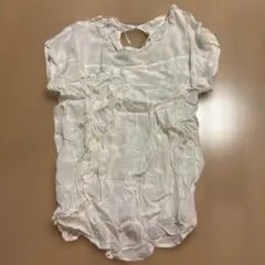 GU ホワイト ノースリーブ シャツ