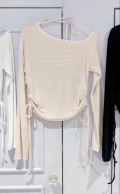 新品タグ付き lilLilly S/S ワンショルレーストップス ピンクのサムネイル