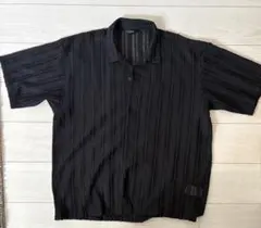 BEAMS シースルー半袖シャツ ストライプ ブラックのサムネイル