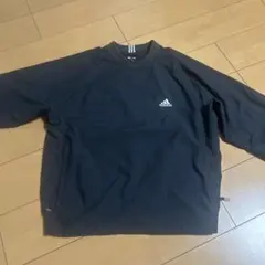 古着　adidas アディダス　ナイロンジャケット　ナイロンプルオーバー　黒