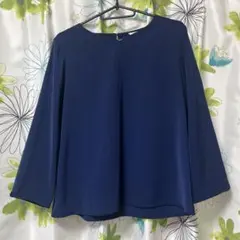 【新品】GLACIER ネイビー 長袖 ボートネック シャツ